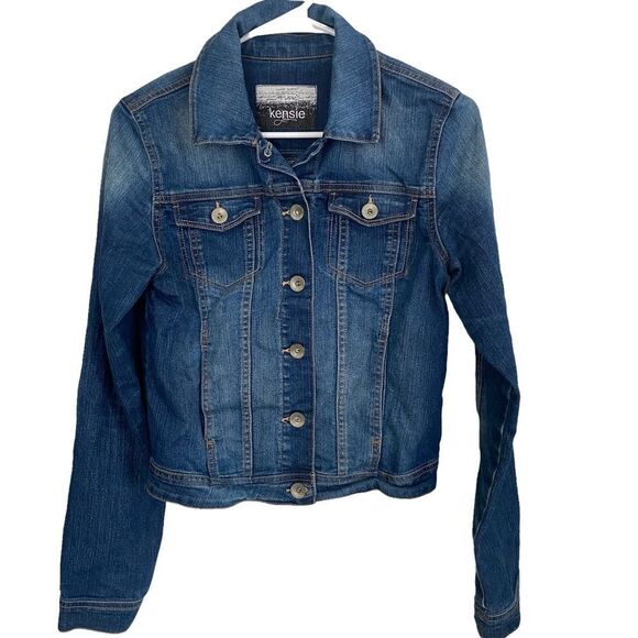 Kensie Classic Jean Jacket Sz XS - Picture 1 of 7